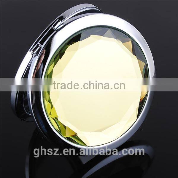 Guo hao hot sale custom make-up cosmetic pocket mirror , promotional sheet glass prices mirror