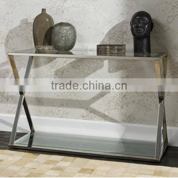 DN04 cheap long narrow stainless steel console table