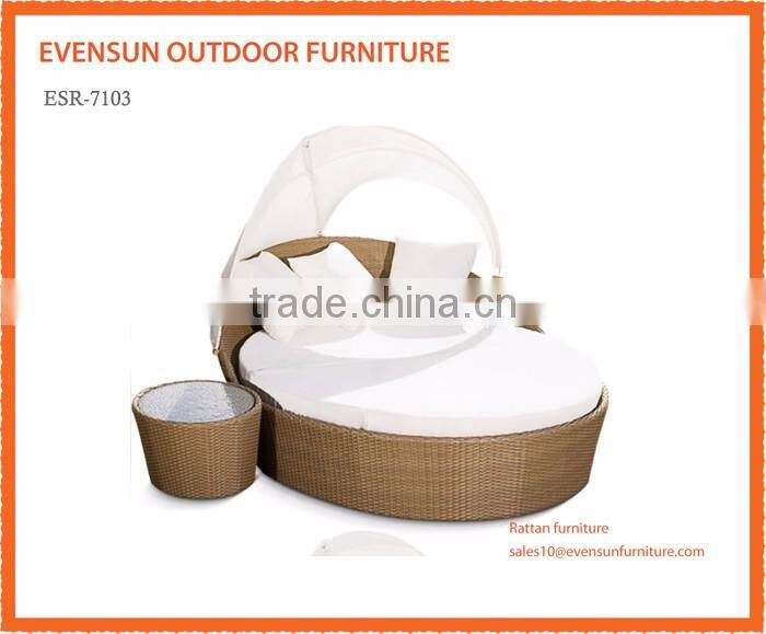 Rattan outdoor furniture Garden Patio Sun Bed