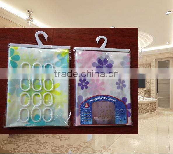 peva curtain shower curtain printed