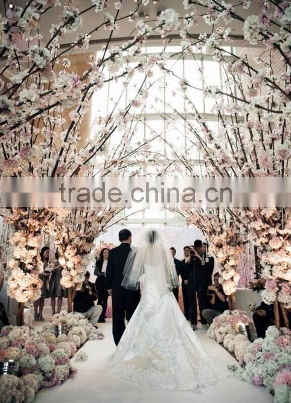 GNW FLH15 Wedding Decoration Materials for Table Centerpieces Artificial Flowers with White Hydrangea Bouquet