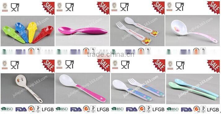 Archy Handle Hole Chinese Flower Melamine Spoon for Soup Dinnerware