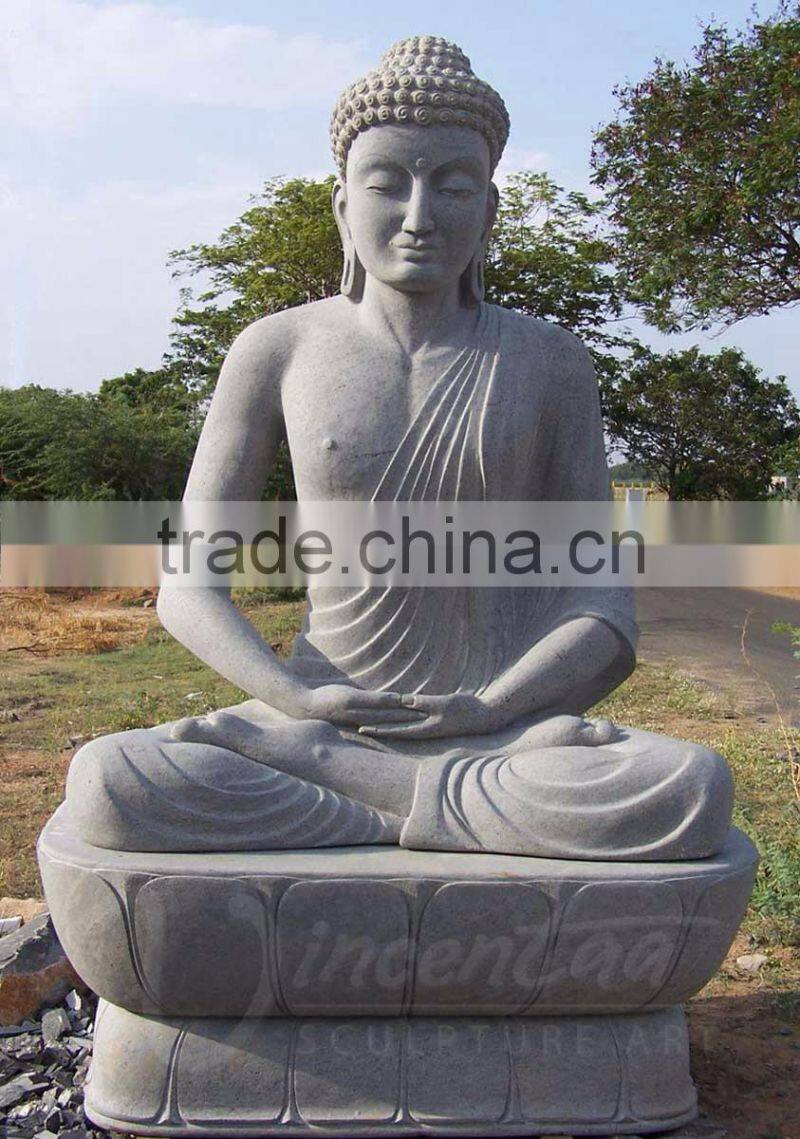 Wholesale feng shui product hand carved natural marble granite buddha statues