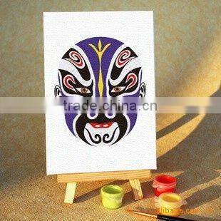 Small wooden easel for canvas painting