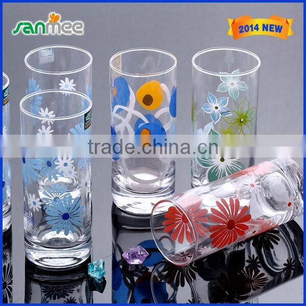 Mini And Clear Flowers Drinking Glass Cup