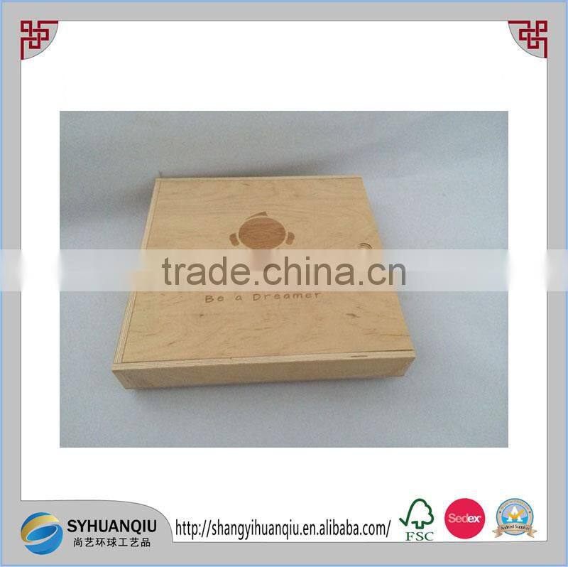 Wooden wine box, plywood, MDF