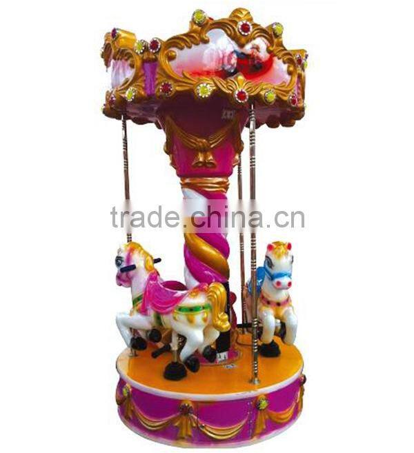 2017amusement revolving equipment electric carousel merry go round