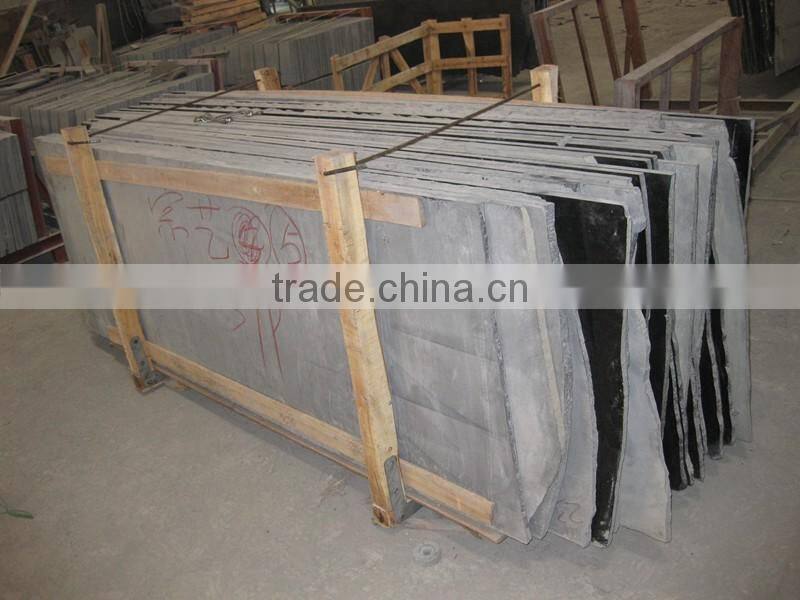 Top quality Mongolian black granite slabs