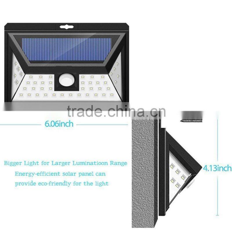 44 LED Solar Security light With 5 LEDs Both Side, 120 Degree Wide Angle Motion , Outdoor Waterproof led light