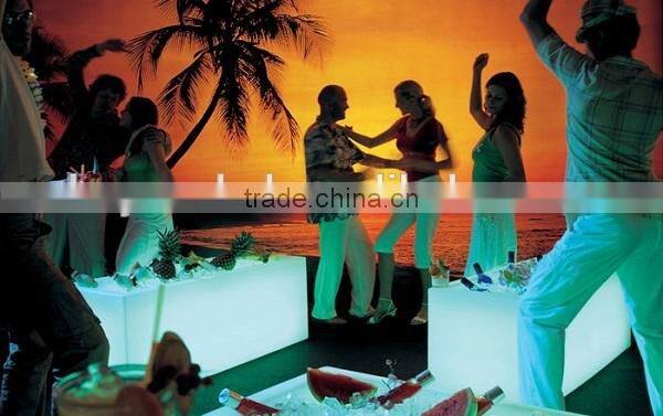 Plastic PE RGB 16 colors changing led flower pots, LED Ice Bucket