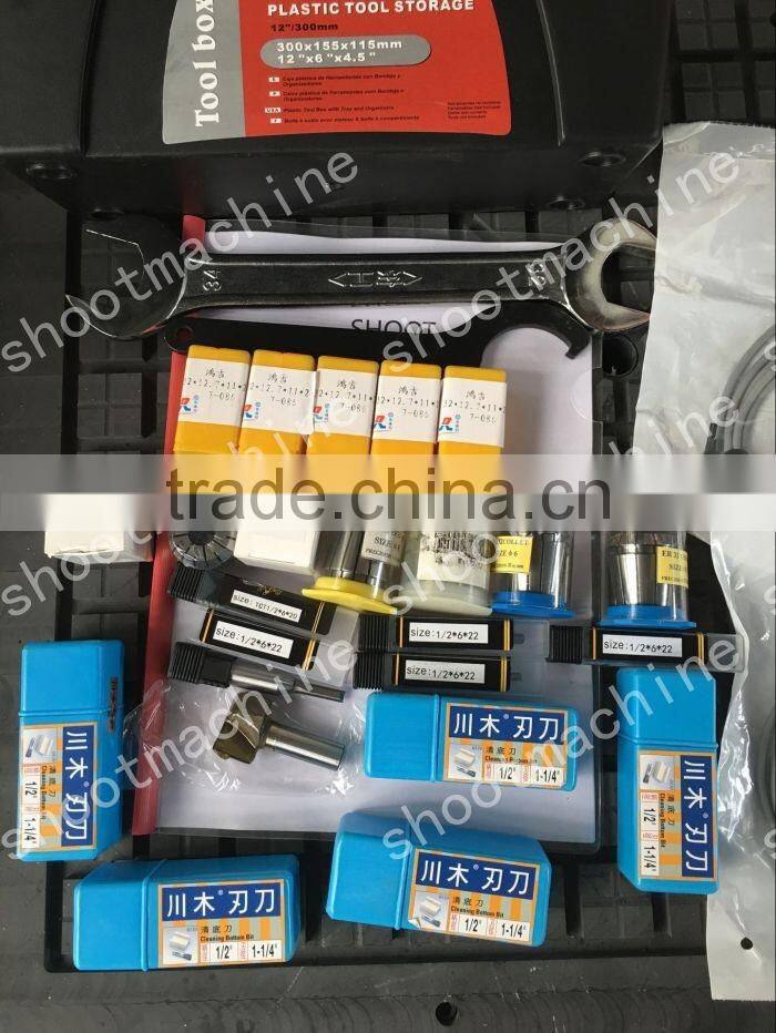 CNC Router Three-head Machine SH1325TS with Travelling area 1260x2500mm and Working area 1240x2480mm and Table size 1300x2500mm