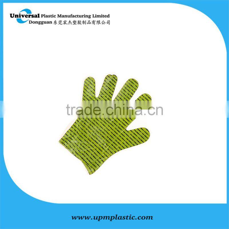 Printed plastic Gloves