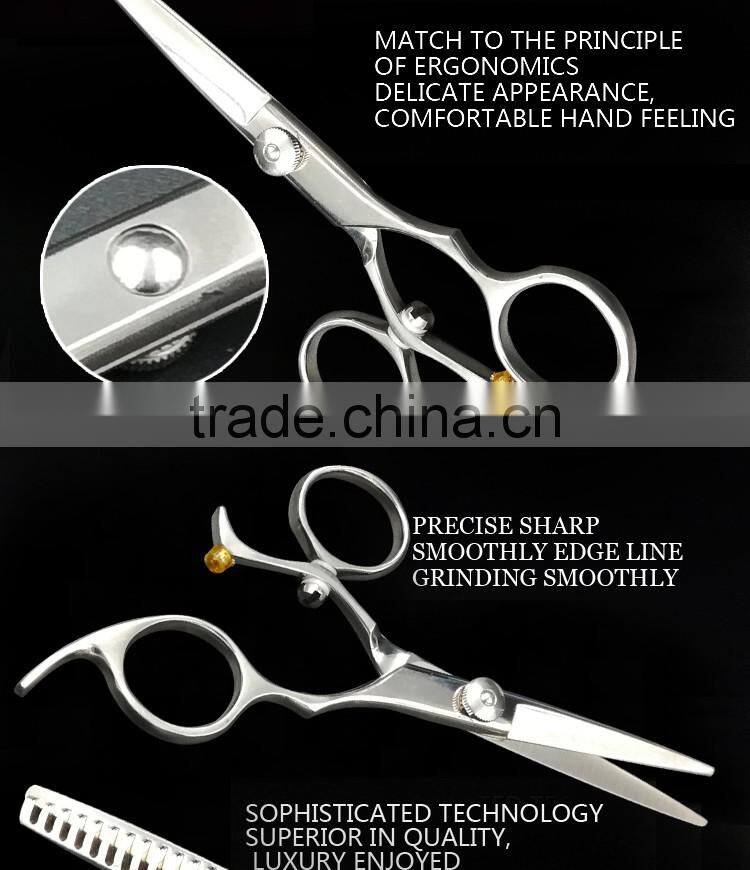 Zhangjiagang barber scissor With Jewelled Click Adjust Tension Screw