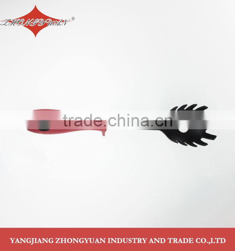 100% food grade kitchen utensil,nylon kitchen tool with red heart shaped handle