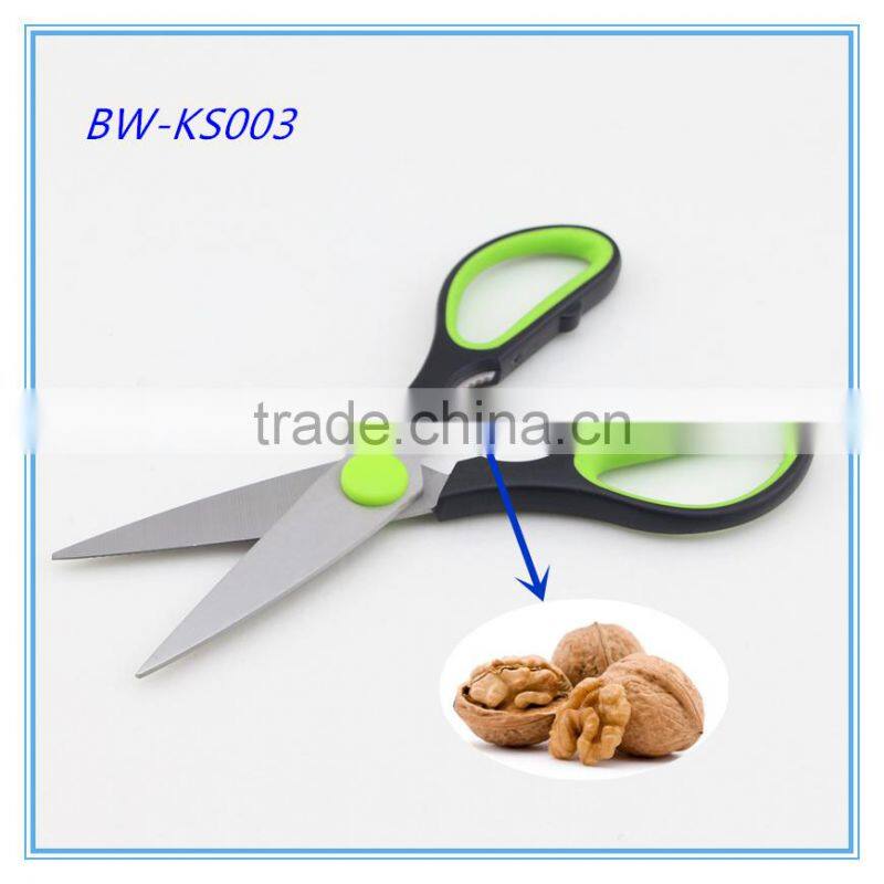 Green Handle Stainless Steel High Quality Multi Kitchen Scissors