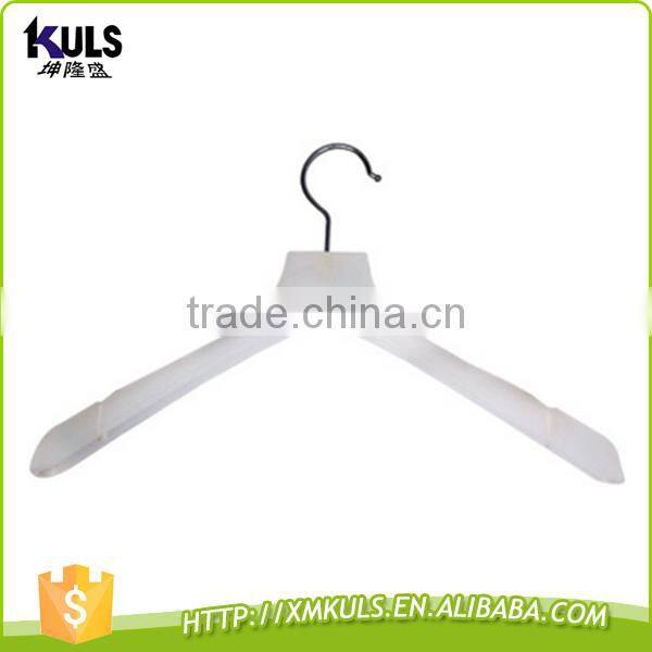 40CM Women's plastic hangers white transparent clothes rack