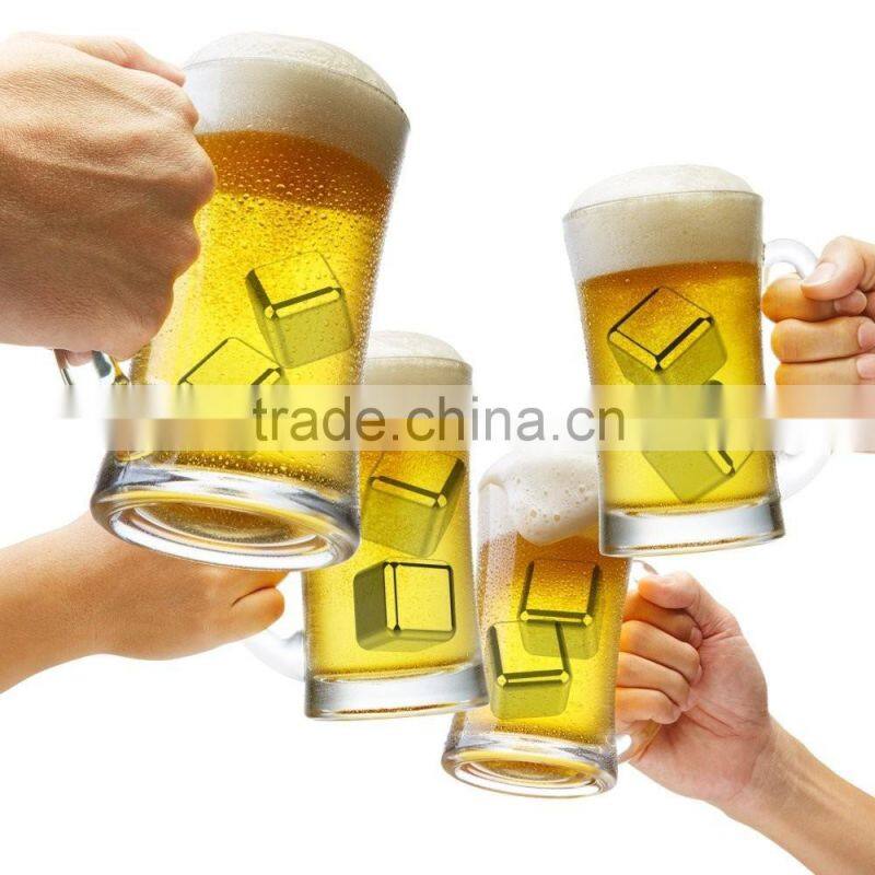 Stainless Ice Cubes Set of 8 Whiskey Chilling Stones