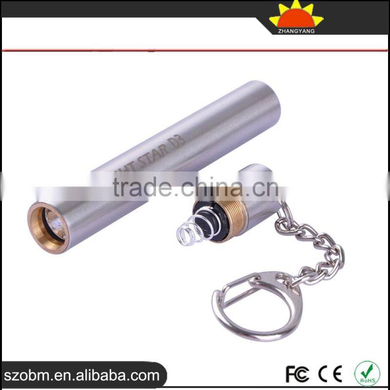 Wholesale STAR D3 Waterproof Mini portable Stainless Steel LED Flashligth Torch