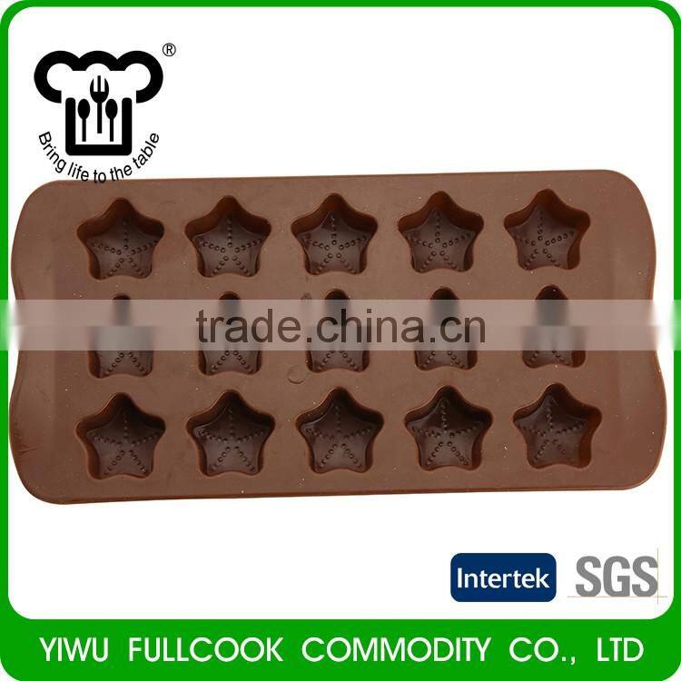 Factory offer star shape cute silicone mold chocolate cake making kit