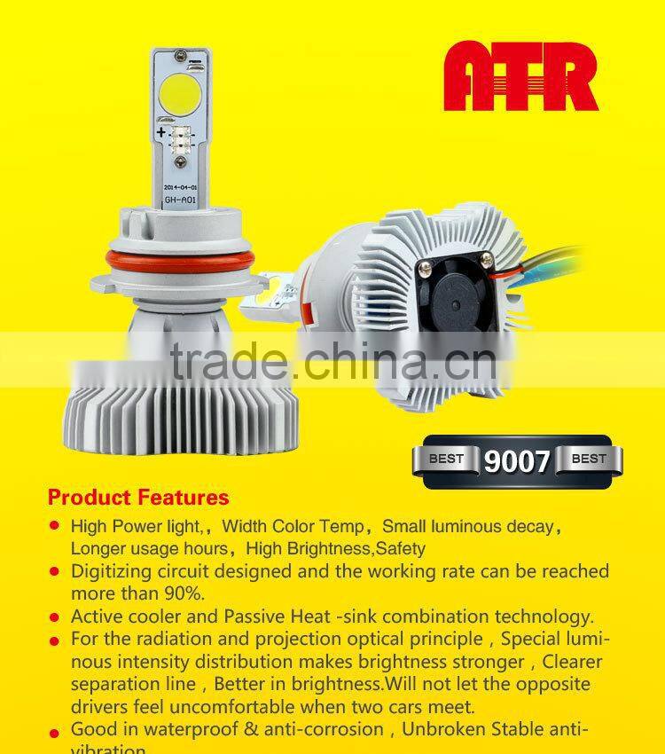 Auto LED 9007 head lamp high LM bulk light