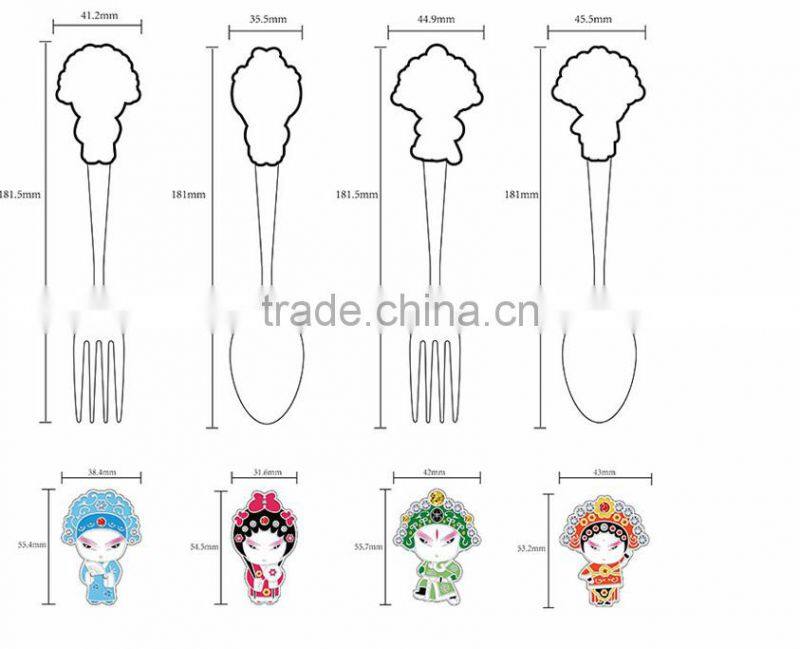 2015 new design wedding set chinese style cutlery promotion flatware hot sale