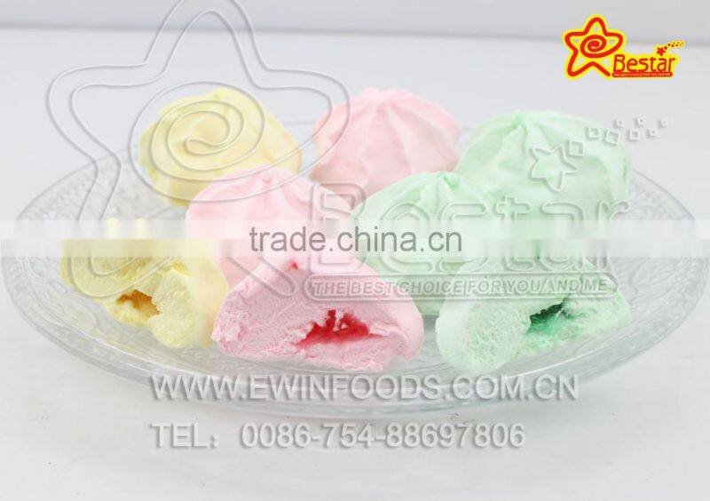 Fruity Flavor Marshmallow with Fruity Jam Bonbon Candy