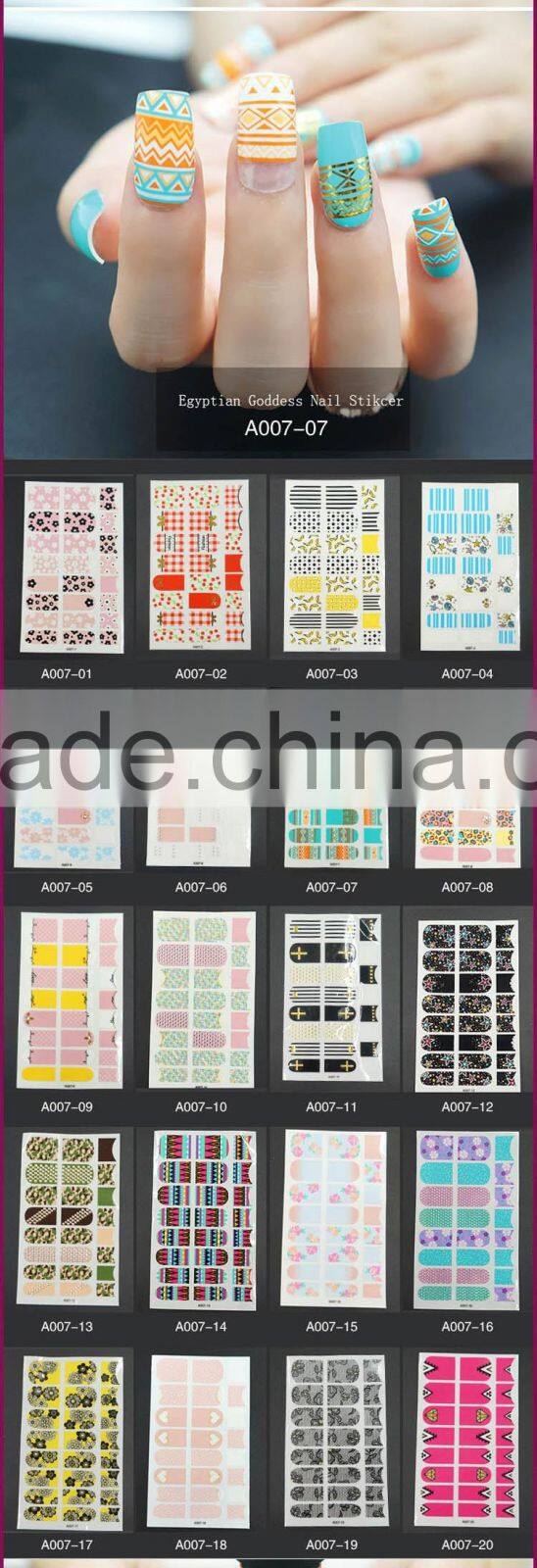 New Air Nail Foils Wraps Transfer Glitter Sticker Decor- 500 Models Available