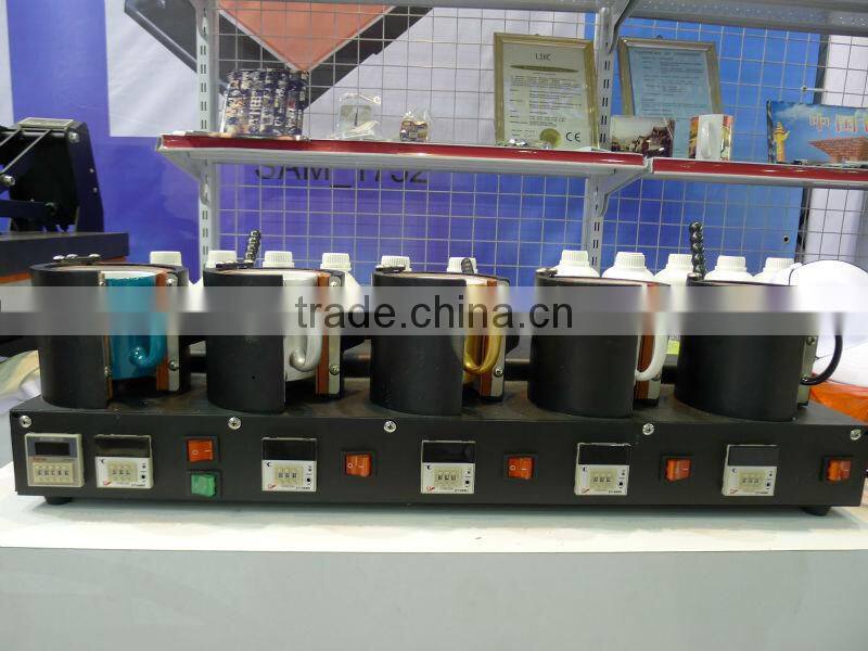 New 5mats Mug Heat Press Machine ,High quality 5mats mug heat press machinec