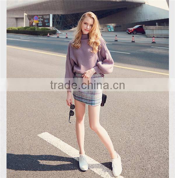 fashion woman woolen knitted sweater designs for ladies