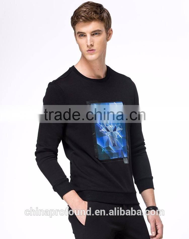 Fleece Sweatshirts Man Men Pullover Sweatshirts Customize Printing Logo