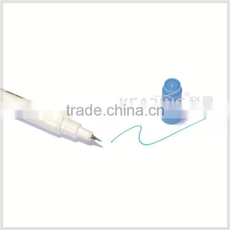 Kearing Water Erasable Pen 1.0mm & 0.5mm Dual Tip Blue Fabric Marker Pens with ASTM & EN71 Cerification # WB1005