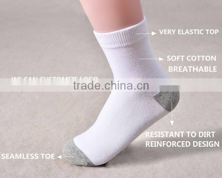 Student cotton white socks