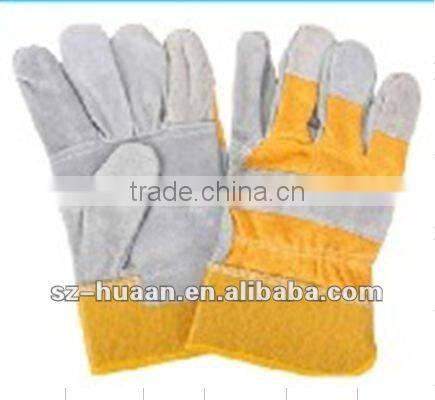 Leather hide welding glove, leather glove, working glove