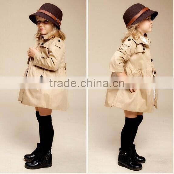 Newest Autumn winter fashion Children wind coat girl's jacket outwear kids thick wind coat children jacket coat