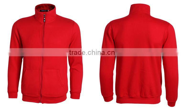 Wholesale high quality Mens stand collar zipper jacket without hood top selling