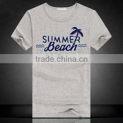 competitive price 50 50 cotton polyester fabric custom print t-shirt