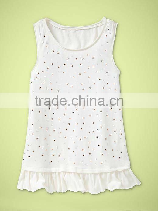 BABY GIRLS STRIPED CREW NECK TOP