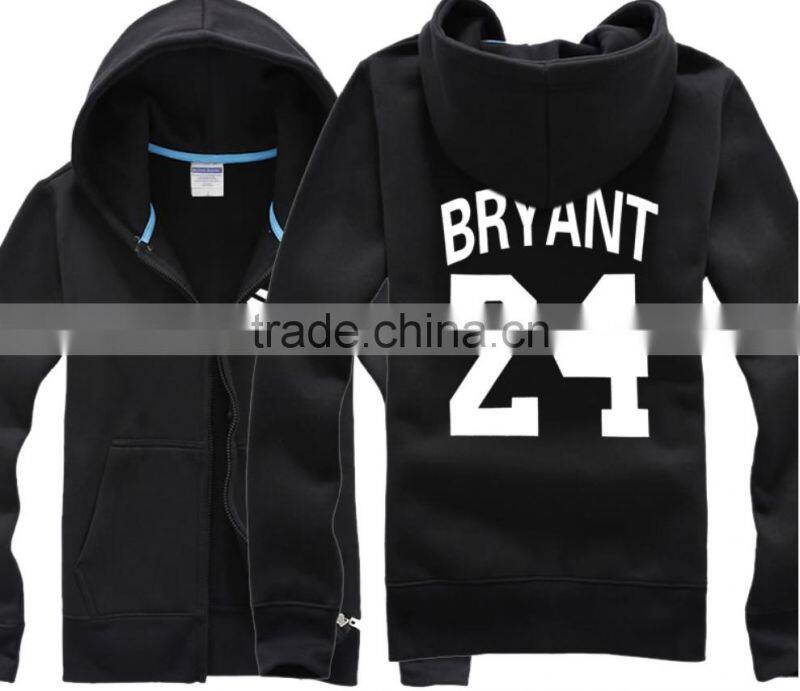 Zipper Up Hoodie Cotton Sweatshirt with Printing Logo