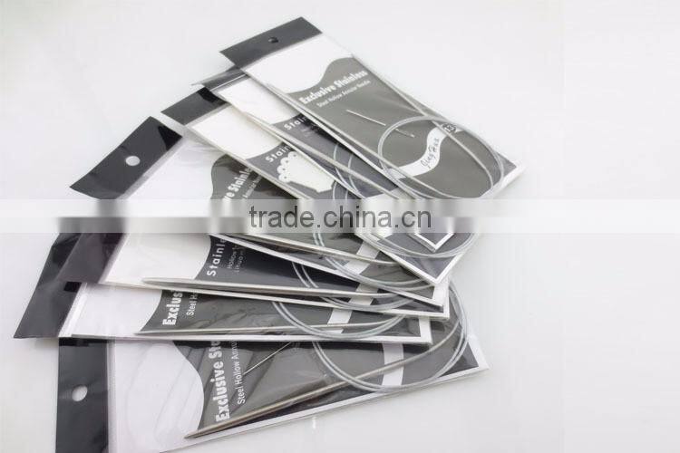 Hot Sale 11 Size 80 Length Stainless Steel Circular Knitting Needles