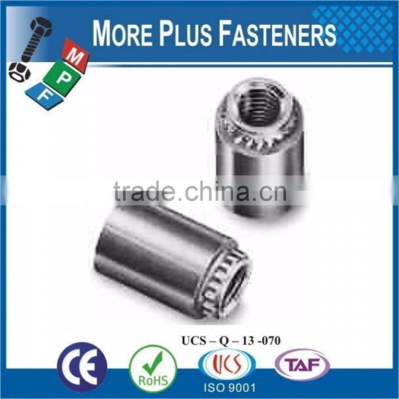 Made in Taiwan Self Clinching Stand Off Nuts Self Broaching Spacer Self Clinching Hex Blind Stand Off