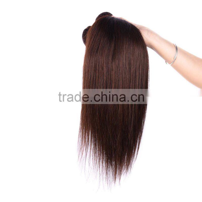 Wholesale Straight Peruvian Human Hair, Color #2 Peruvian Hair
