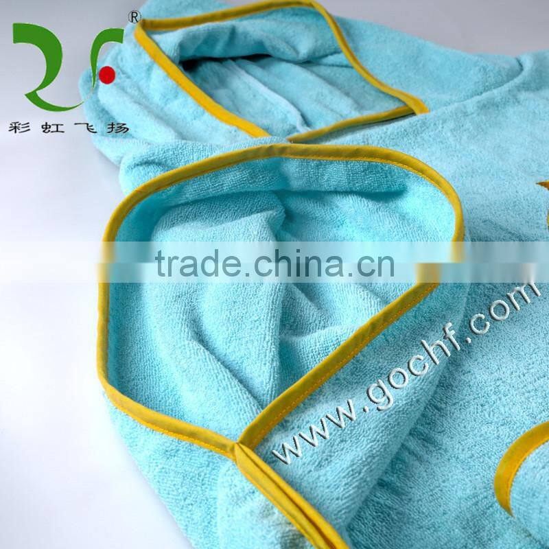 100 percent cotton hooded teenager poncho towels