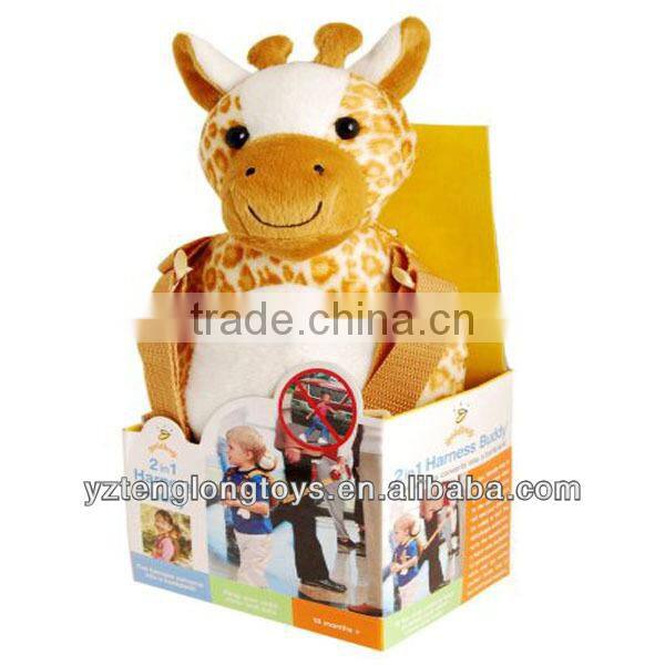 Wholesale Plush Animal Safety Harness Plus Baby Backpack