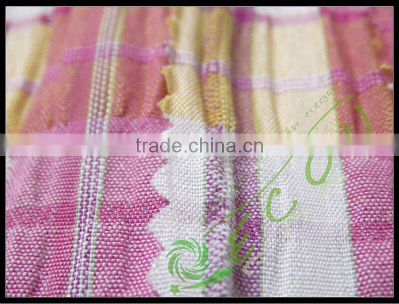 75 150D 95gsm 100% polyester yarn dyed fabric