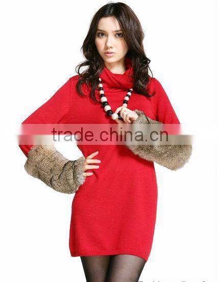YR106 Cold Winter Arm Warmer and Leg Warmer/Real Rabbit Fur Warmer