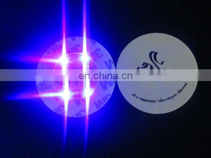 4led bottle sticker led bottle coaster led bottle glorifier