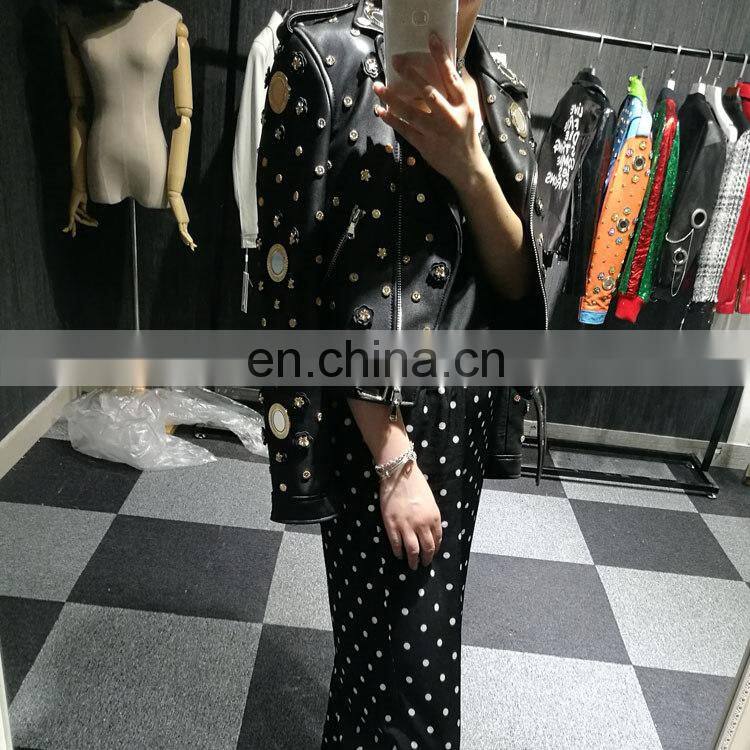 Soft Genuine Lambskin Leather Short Jacket Italian Leather Jacket Women