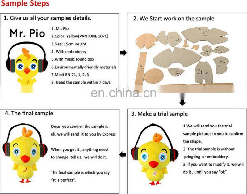 8" sitting height light brown stuffed plush Teddy Bear toy with CE certificate