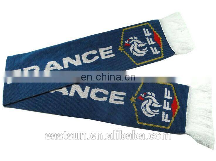 2016 hot selling new product knit football fan scarf
