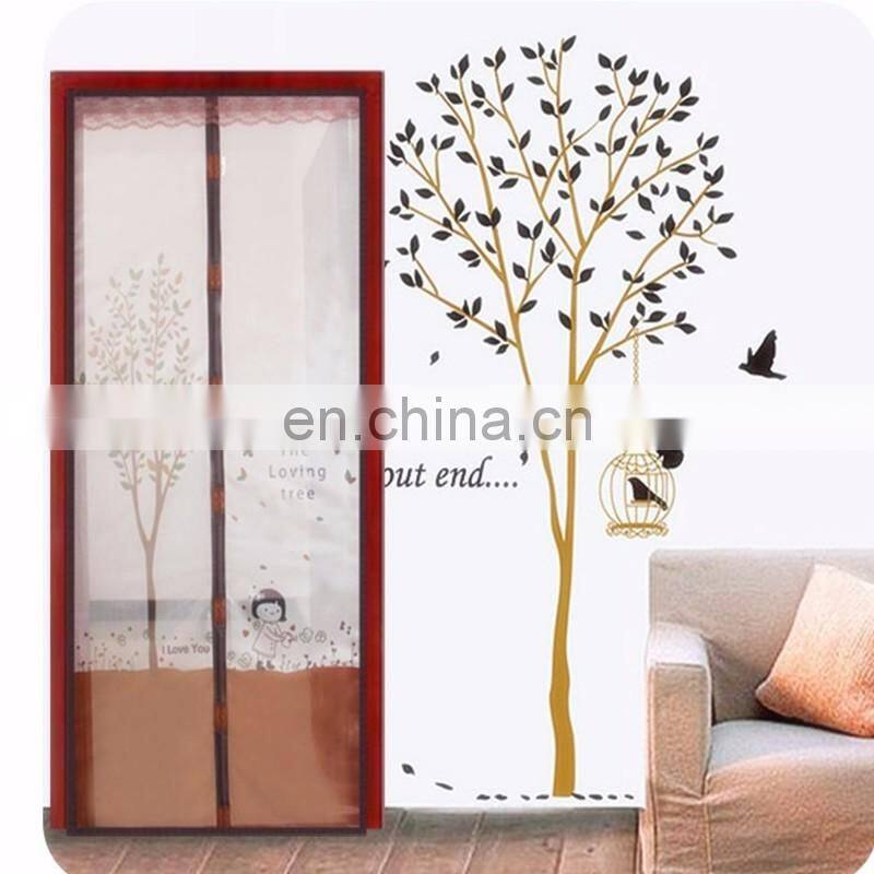 Custom Hands-Free Retractable Screen Door for Home Decoration